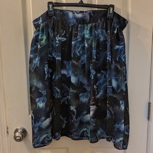 Torrid Harry Potter patronus skirt